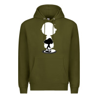 Army Green peanuts shadow silhouette Premium Hoodie - linhVisuals