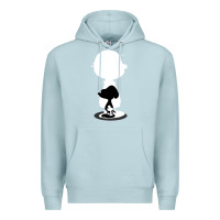 Blue Mist peanuts shadow silhouette Premium Hoodie - linhVisuals
