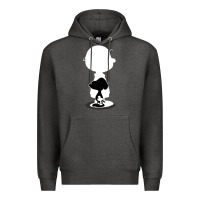 Charcoal Heather peanuts shadow silhouette Premium Hoodie - linhVisuals