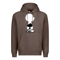Coffee peanuts shadow silhouette Premium Hoodie - linhVisuals