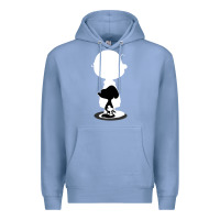 Colony Blue peanuts shadow silhouette Premium Hoodie - linhVisuals