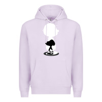 Lilac peanuts shadow silhouette Premium Hoodie - linhVisuals