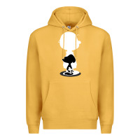 Mustard peanuts shadow silhouette Premium Hoodie - linhVisuals