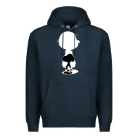 Navy peanuts shadow silhouette Premium Hoodie - linhVisuals