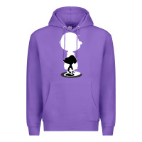 Purple peanuts shadow silhouette Premium Hoodie - linhVisuals
