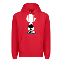 Red peanuts shadow silhouette Premium Hoodie - linhVisuals