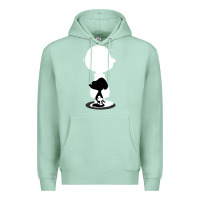 Seafoam peanuts shadow silhouette Premium Hoodie - linhVisuals