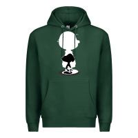 Sports Green peanuts shadow silhouette Premium Hoodie - linhVisuals