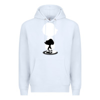 White peanuts shadow silhouette Premium Hoodie - linhVisuals