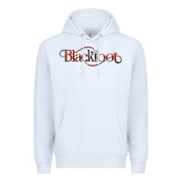 White blackfoot Premium Hoodie - linhVisuals