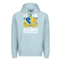 Blue Mist down syndrome awareness month special needs love Premium Hoodie - linhVisuals