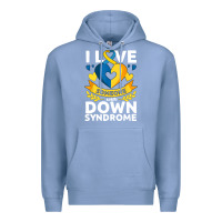 Colony Blue down syndrome awareness month special needs love Premium Hoodie - linhVisuals