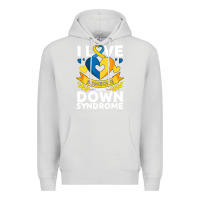 Dove Grey down syndrome awareness month special needs love Premium Hoodie - linhVisuals