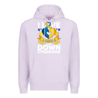 Lilac down syndrome awareness month special needs love Premium Hoodie - linhVisuals
