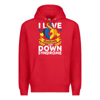 Down Syndrome Awareness Month Special Needs Love Premium Hoodie | Teevron