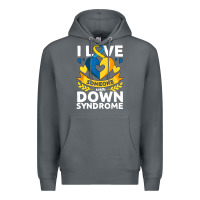 Rock down syndrome awareness month special needs love Premium Hoodie - linhVisuals