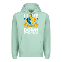 Seafoam down syndrome awareness month special needs love Premium Hoodie - linhVisuals