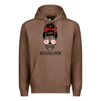 Chestnut Baseball Mom Skull Premium Hoodie - linhVisuals