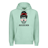 Baseball Mom Skull Premium Hoodie | Teevron