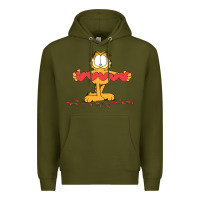 Army Green garfiel Premium Hoodie - linhVisuals