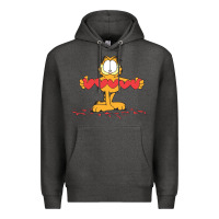 Charcoal Heather garfiel Premium Hoodie - linhVisuals