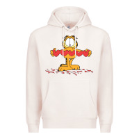 Pale Pink garfiel Premium Hoodie - linhVisuals