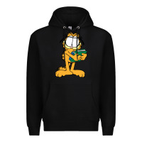 Black garfiel Premium Hoodie - linhVisuals