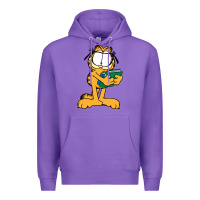 Purple garfiel Premium Hoodie - linhVisuals