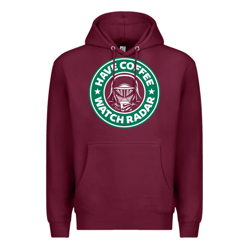 Have Coffee, Watch Radar New Premium Hoodie by linhVisuals | Teevron