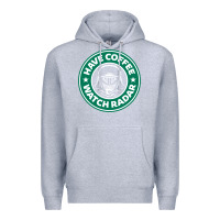 Heather Grey have coffee, watch radar new Premium Hoodie - linhVisuals