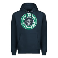 Navy have coffee, watch radar new Premium Hoodie - linhVisuals