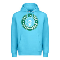 Ocean Blue have coffee, watch radar new Premium Hoodie - linhVisuals