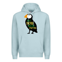 Blue Mist not now arctic puffin! ,  not now arctic puffin Premium Hoodie - linhVisuals