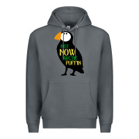 Rock not now arctic puffin! ,  not now arctic puffin Premium Hoodie - linhVisuals