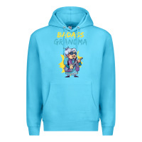 Ocean Blue badass grandma family mother grandma t shirt Premium Hoodie - linhVisuals