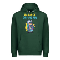 Sports Green badass grandma family mother grandma t shirt Premium Hoodie - linhVisuals
