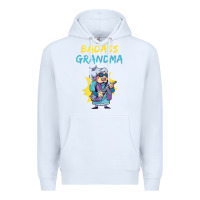 White badass grandma family mother grandma t shirt Premium Hoodie - linhVisuals