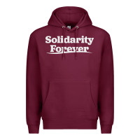 Burgundy solidarity forever Premium Hoodie - linhVisuals