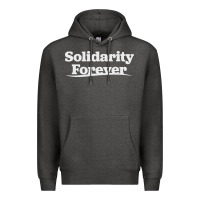 Charcoal Heather solidarity forever Premium Hoodie - linhVisuals