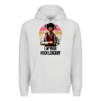 Dove Grey i'm your huckleberry Premium Hoodie - linhVisuals