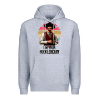 Heather Grey i'm your huckleberry Premium Hoodie - linhVisuals