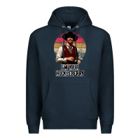 Navy i'm your huckleberry Premium Hoodie - linhVisuals
