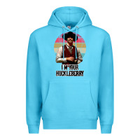 Ocean Blue i'm your huckleberry Premium Hoodie - linhVisuals