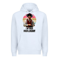 White i'm your huckleberry Premium Hoodie - linhVisuals
