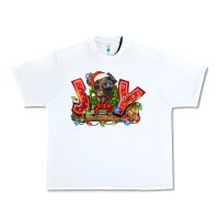 White joy pig Urban Heavy Tee - LillyAllenDesigns