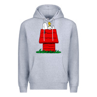 Heather Grey the doghouse Premium Hoodie - linhVisuals