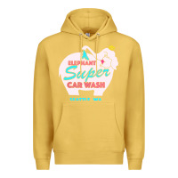 Antique Gold pink elephant car wash Premium Hoodie - linhVisuals
