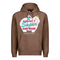 Chestnut pink elephant car wash Premium Hoodie - linhVisuals