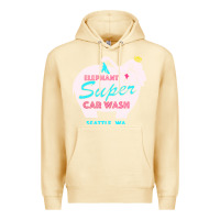 Pina Colada pink elephant car wash Premium Hoodie - linhVisuals