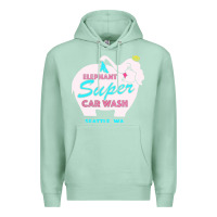 Seafoam pink elephant car wash Premium Hoodie - linhVisuals